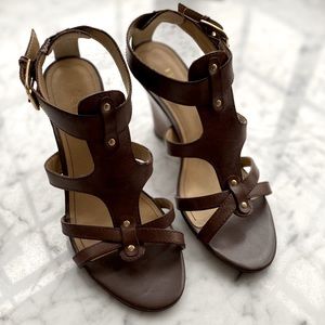 Franco Sarto Gladiator Sandals Wedge Heel
